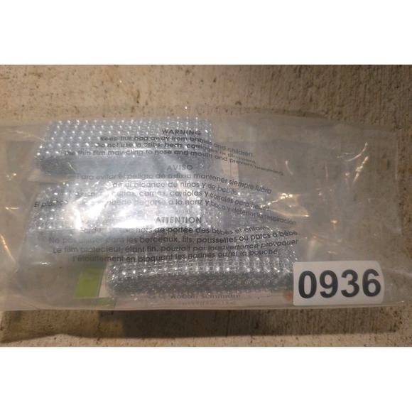 NEW 4 lot Silver Floral Garden‎ Diamond Wrap Ruban Scintillant  1 IN X 6 FT - Picture 4 of 4